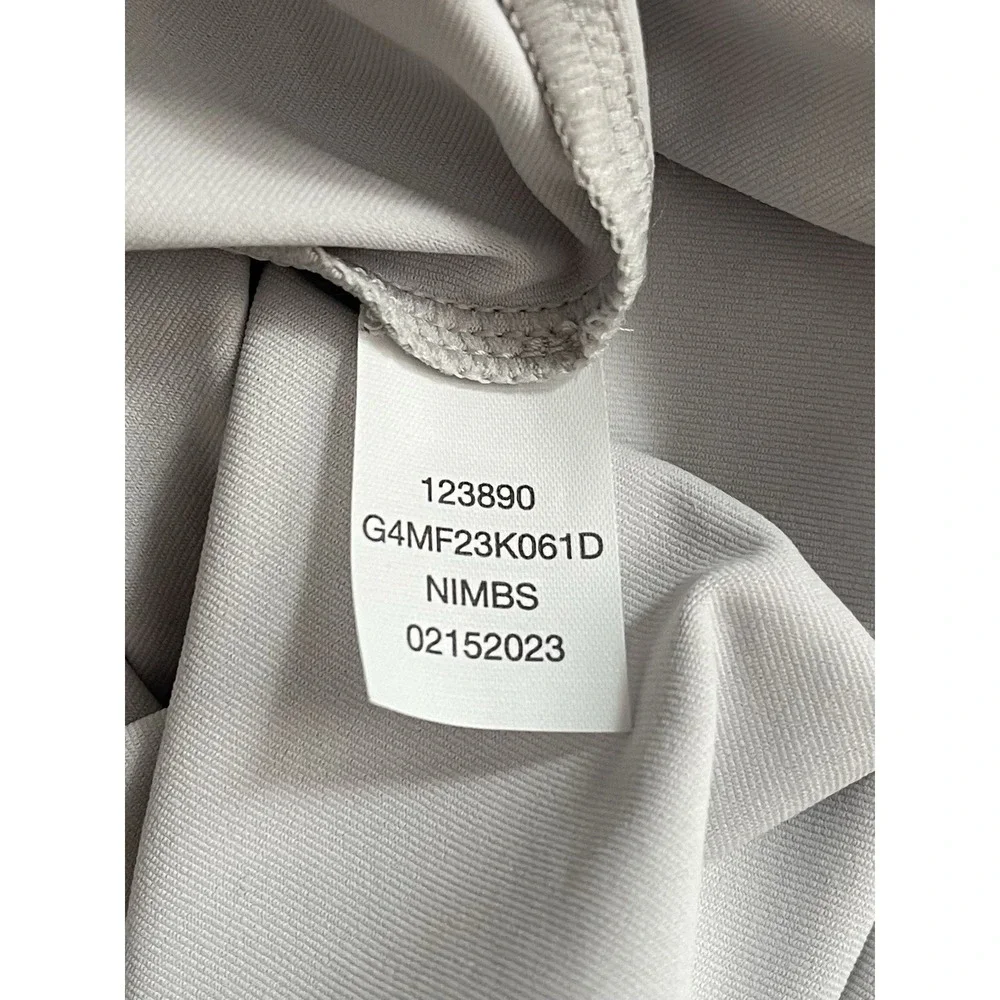 NWT G/Fore Mens Gray Star Dust Tech Jersey Golf Polo Shirt Banded Sleeve SMALL - Picture 8 of 8